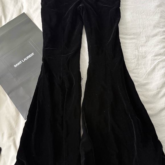 Saint Laurent Black Flare Pants | size 40 | brand new with tags | paid 2800$ - Picture 5 of 14